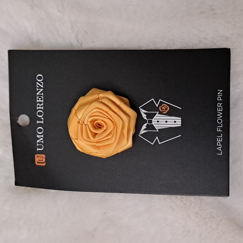 Umo Lorenzo Lapel Pins Flower Pin Suit Accessories Rose Boutonniere NWT